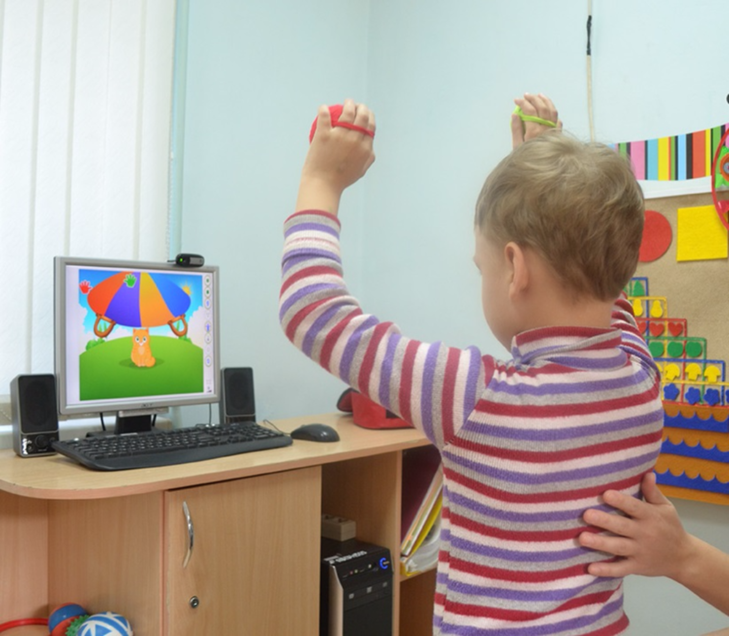 Развивающе-коррекционный комплекс с видеобиоуправлением "Тимокко". Компьютерные технологии в логопедии. Интерактивный логопедический комплекс. Интерактивные занятия для детей.